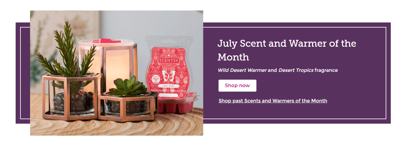 July warmer and scent of the month